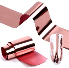 Folia transferowa do zdobień pudrowy róż