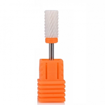 Frez ceramiczny walec pomarańczowy ostry do usuwania akrylu żelu hybryd