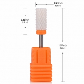 Frez ceramiczny walec pomarańczowy ostry do usuwania akrylu żelu hybryd