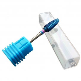 Frez z węglika no.2 z powłoką nano-blue do manicure i pedicure