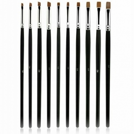 Zestaw one stroke 10 szt. pędzelki do zdobień i żelu