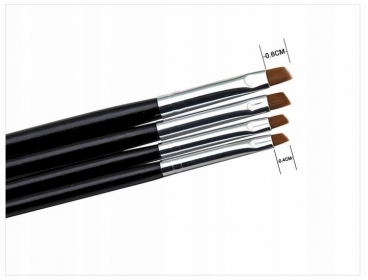 Zestaw one stroke 10 szt. pędzelki do zdobień i żelu