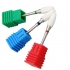 Zestaw 3x frez ceramiczny stal płomień do manicure