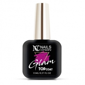 Nails Company glam top coat pink 11ml top nabłyszczający