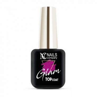 Nails Company glam top coat pink 6ml top nabłyszczający