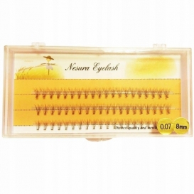 Nasura kępki wachlarzyki rzęsy na paletce