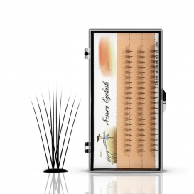 Nasura kępki wachlarzyki rzęsy na paletce