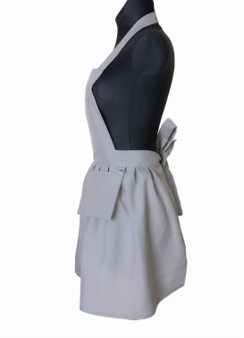 Fartuszek kosmetyczny z falbanką szary Wonder Lashes