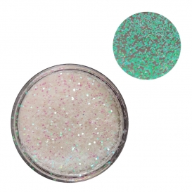 Flash Pixel Pink M - zielony efekt na paznokcie