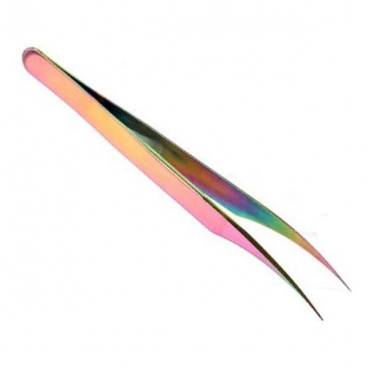 Pęseta do rzęs lekko wygięta kamelon