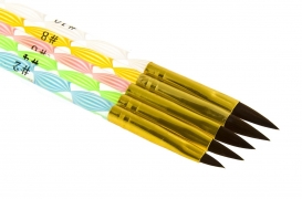 Zestaw pędzelków do akrylu 5 szt. wstążka