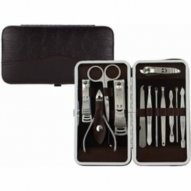 Zestaw narzędzi do manicure 12 szt. w etui