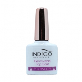 Indigo removable top coat Pro White 7 ml - top nawierzchniowy