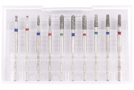 Sunone zestaw frezów diamentowych 10 szt. etui