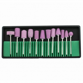 Frezy kamienne zestaw 12 sztuk do matowienia paznokci