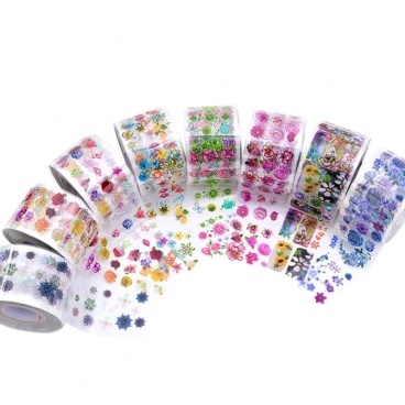 8x folia transferowa do zdobień zestaw