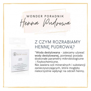 Brow Henna pudrowa w proszku light brown 3 saszetki