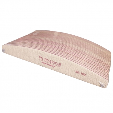 25x Pilnik do paznokci łódka 80/100 szary zestaw