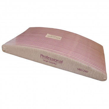 25x Pilnik do paznokci łódka 180/240 szary zestaw