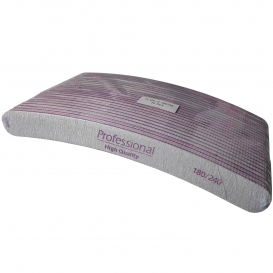 25x Pilnik do paznokci banan 180/240 szary zestaw