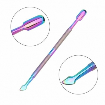 Radełko dłutko do skórek nożyk rainbow v2 pusher