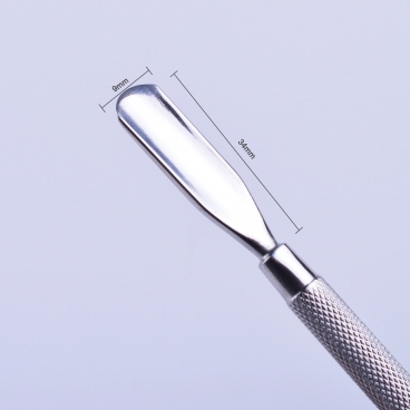 Radełko dłutko do skórek nożyk silver v1 pusher