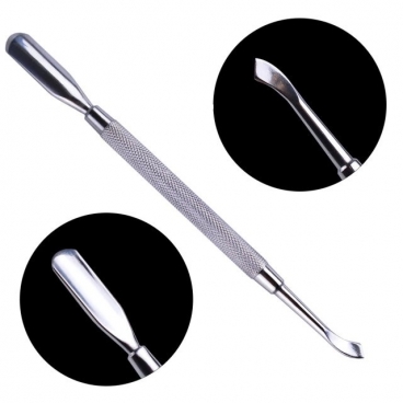 Radełko dłutko do skórek nożyk silver v1 pusher