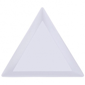 Tacka do ozdób cyrkonii plastikowa trójkątna