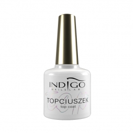 Indigo  Topciuszek Top Coat 7ml z drobinkami multicolor