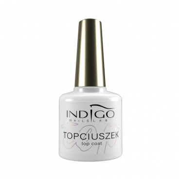 Indigo  Topciuszek Top Coat 7ml z drobinkami multicolor