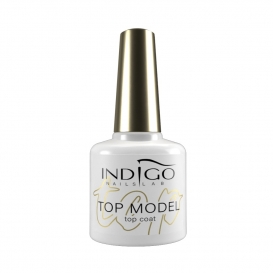 Indigo Top Model Top Coat 7ml złote drobinki