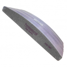 25x Pilnik do paznokci łódka 100/180 szary zestaw