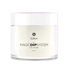 Kabos magic dip system 03 White Glitter French manicure tytanowy