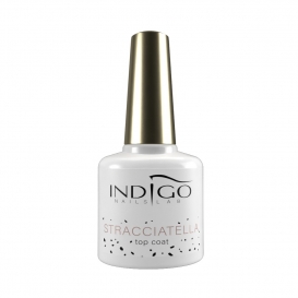 Indigo Stracciatella Top Coat 7 ml czarne drobinki