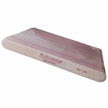 25x pilnik prosty zebra 180/240 professional do paznokci