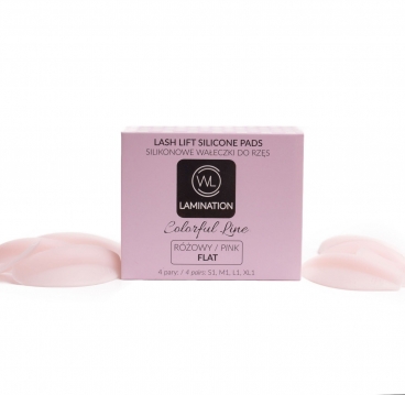 WL lamination wałeczki do laminacji rzęs 4 pary różowe FLAT