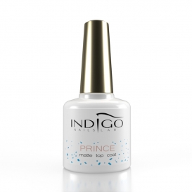 Indigo Prince Matte Top Coat 7ml niebieskie drobinki