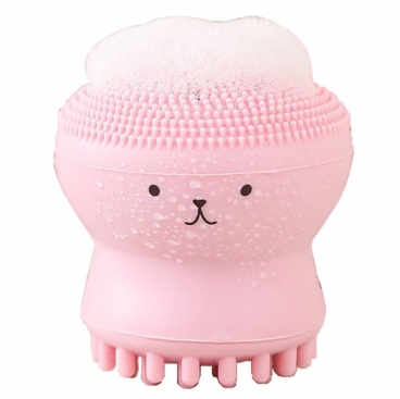 Silikonowa szczoteczka do mycia twarzy i ciała - stworek