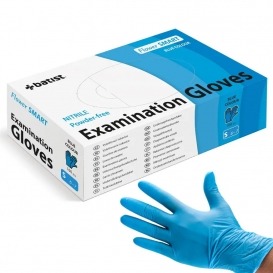 Rękawiczki nitrylowe niebieskie S 100 szt. Flower SMART Batist