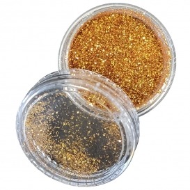 Pyłek duo brokat do zdobienia paznokci Deep Gold