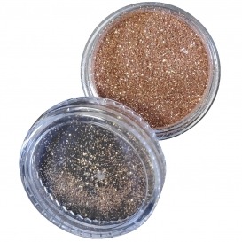 Pyłek duo brokat do zdobienia paznokci Dark Gold