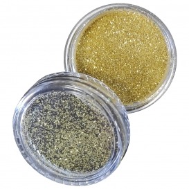 Pyłek duo brokat do zdobienia paznokci Pure Gold