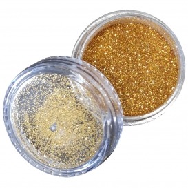 Pyłek duo brokat do zdobienia paznokci Mighty Gold