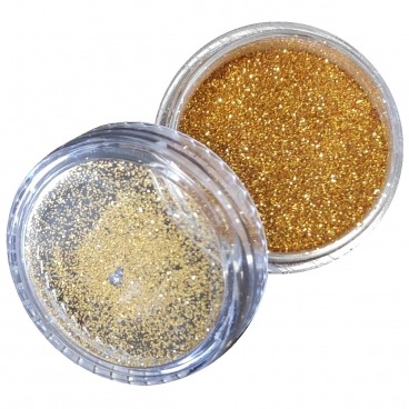 Pyłek duo brokat do zdobienia paznokci Mighty Gold