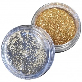 Pyłek duo brokat do zdobienia paznokci Bright Gold
