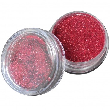 Pyłek duo brokat do zdobienia paznokci Red Holo