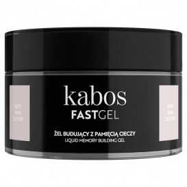 Kabos fastgel Soft Pink Glitter żel budujący z pamięcią cieczy
