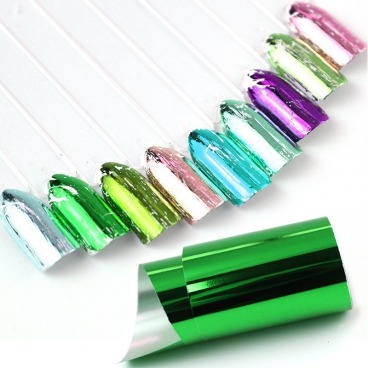 Folia transferowa do zdobień zielona 2