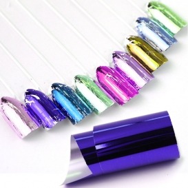 Folia transferowa do zdobień zielona Light Purple *LP