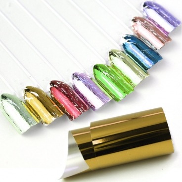 Folia transferowa do zdobień zielona Light Gold *LG